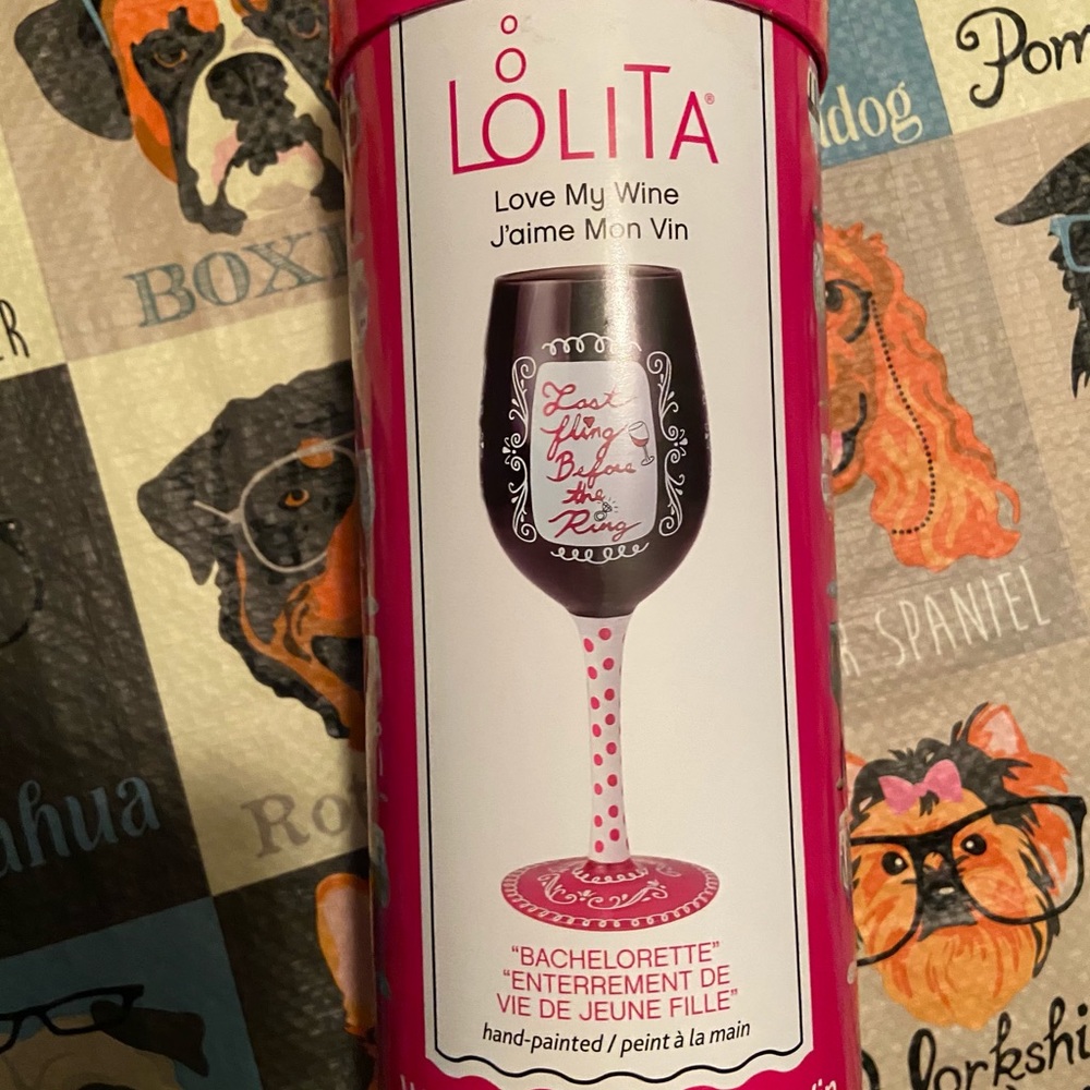 -Lolita wine glass bachelorette edition